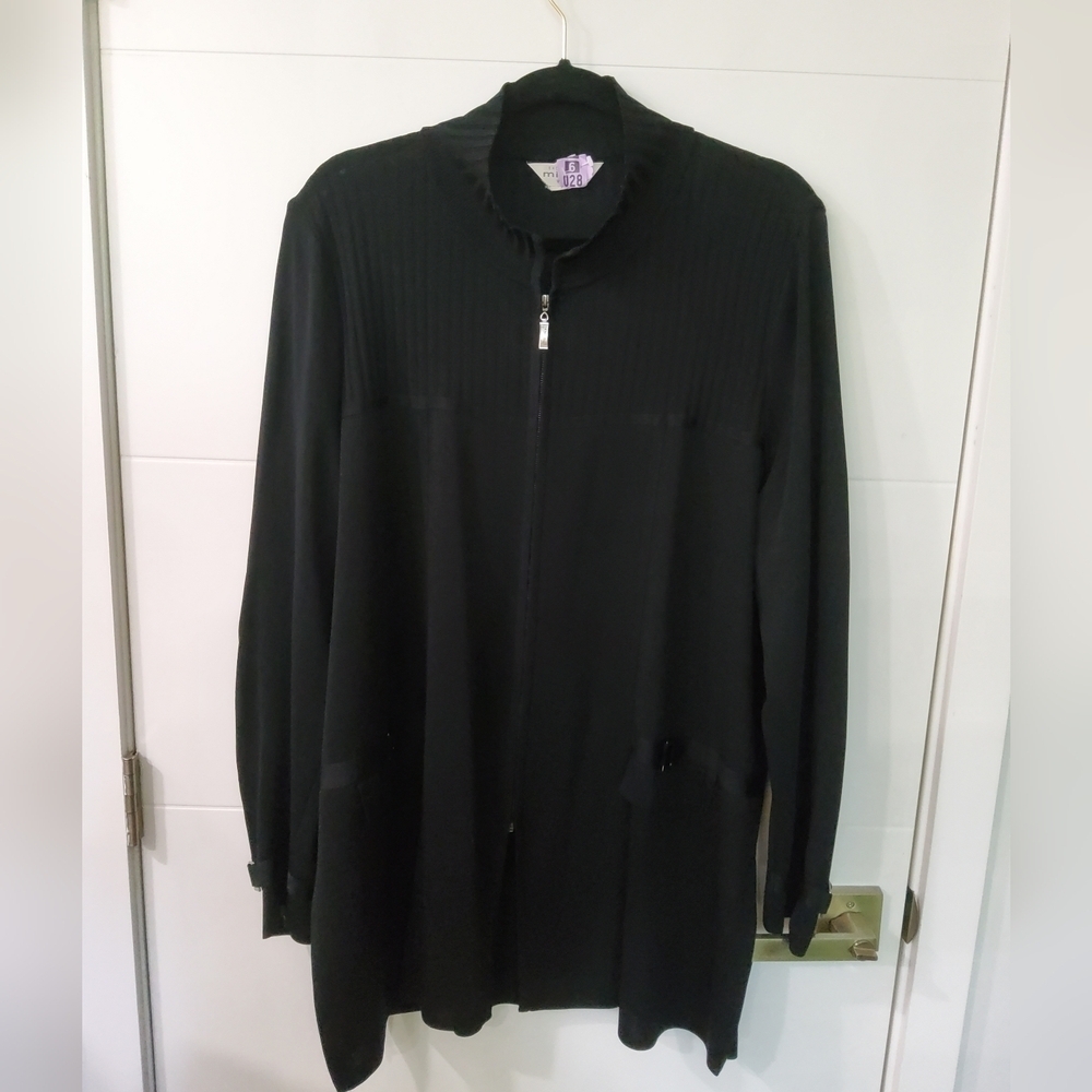 MISOOK Zip Longline Cardigan Size 2X